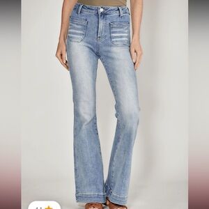 Light Blue Flare & Wide Leg Jeans